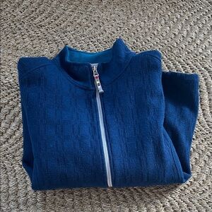 Women's Blue Wool Mid Layer